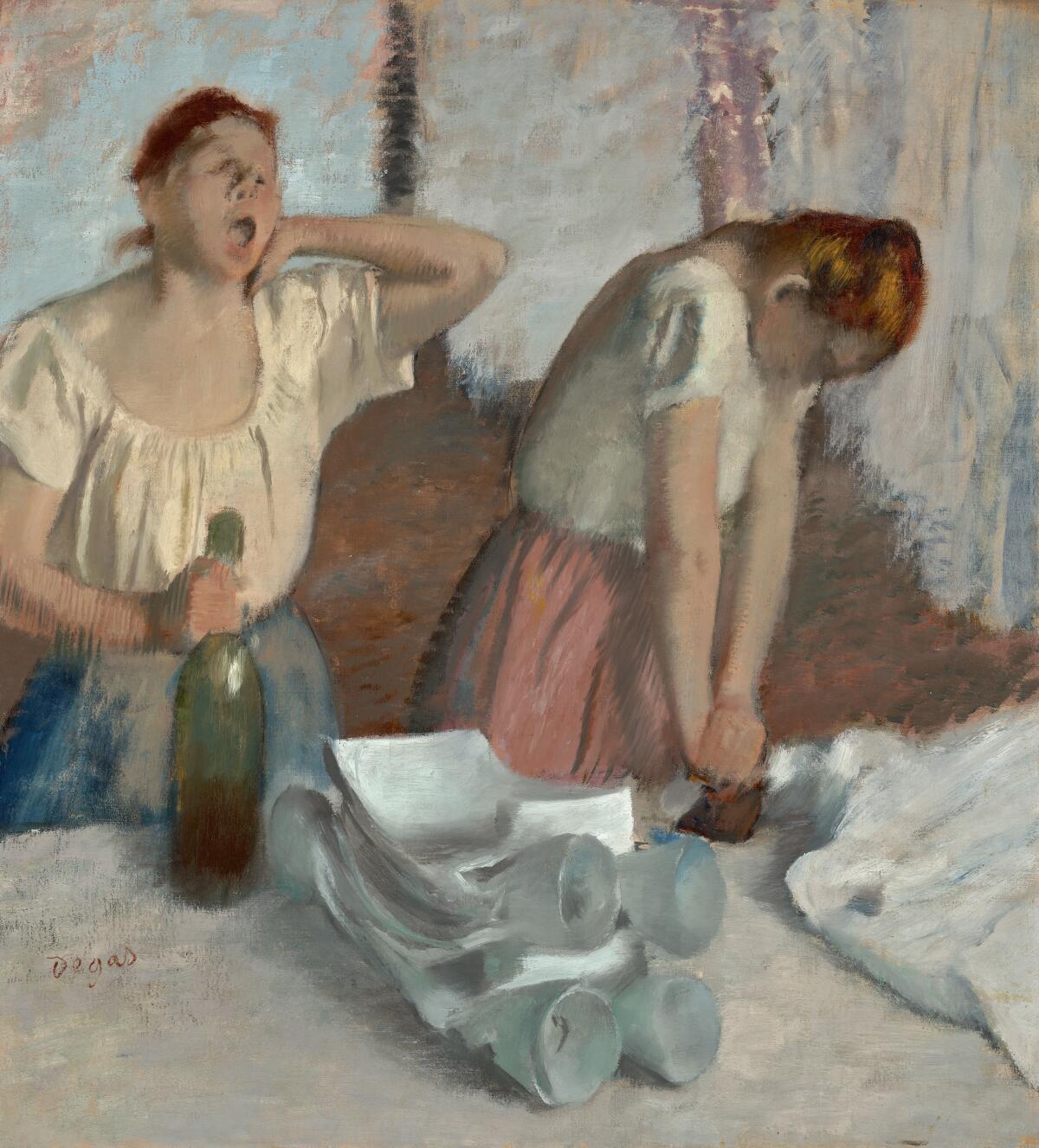 Edgar Degas, "Women Ironing," 1875-76; oil on canvas