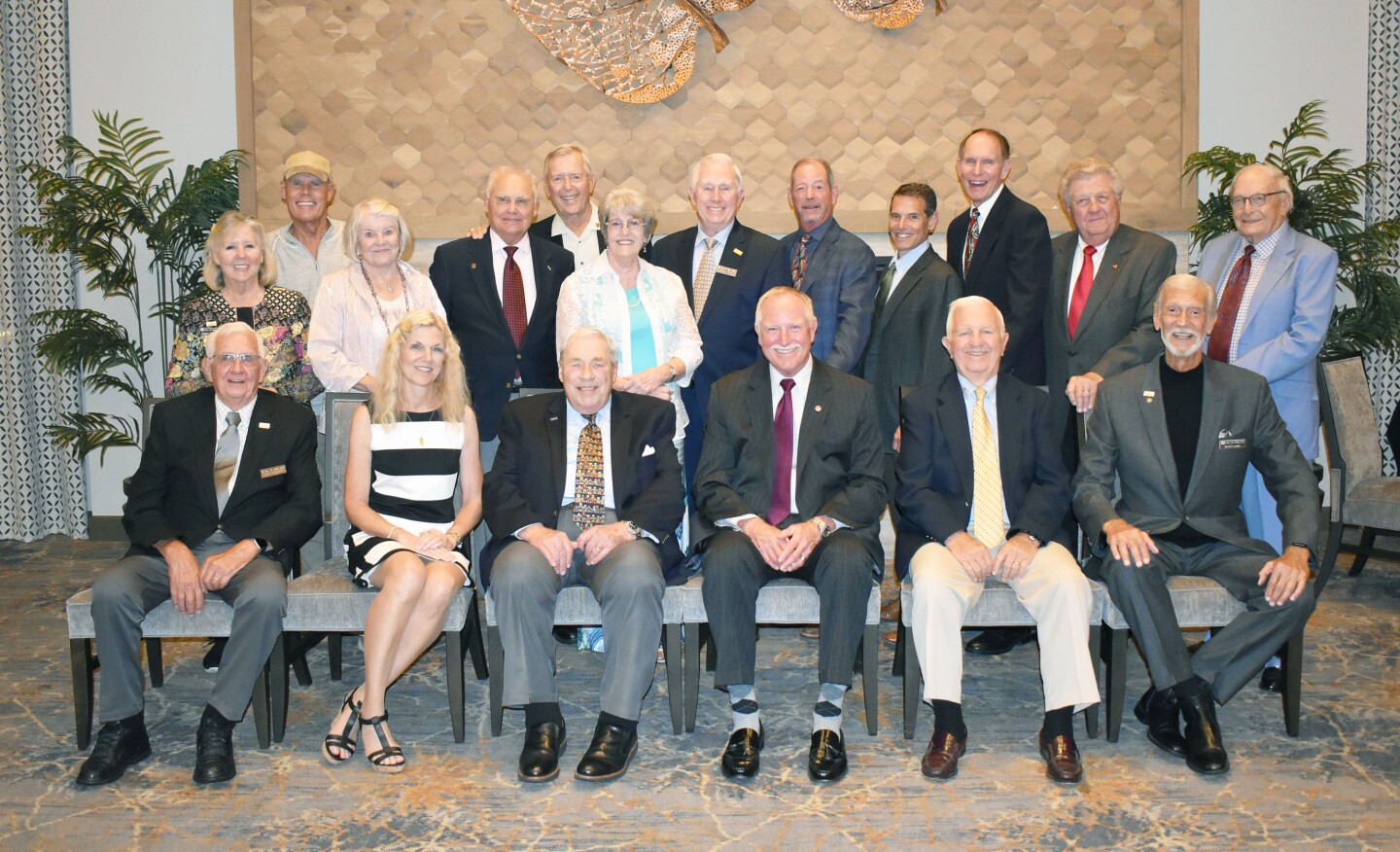The Rancho Bernardo Hall of Fame members who attended their organization’s celebration on July 16.