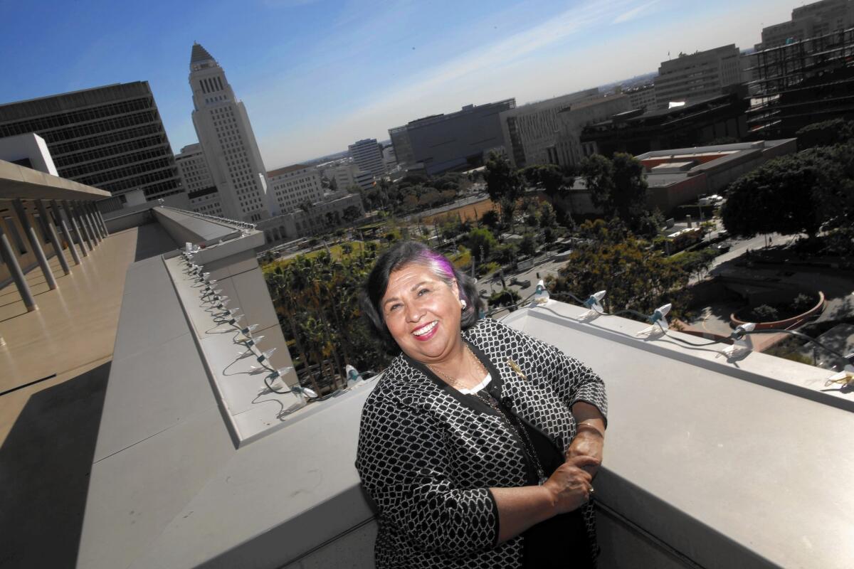 Former County Supervisor Gloria Molina, pictured in 2014, said she wished voters could have known that year about the arrangement that was allegedly set up to settle Councilman Jose Huizar's sexual harassment lawsuit.