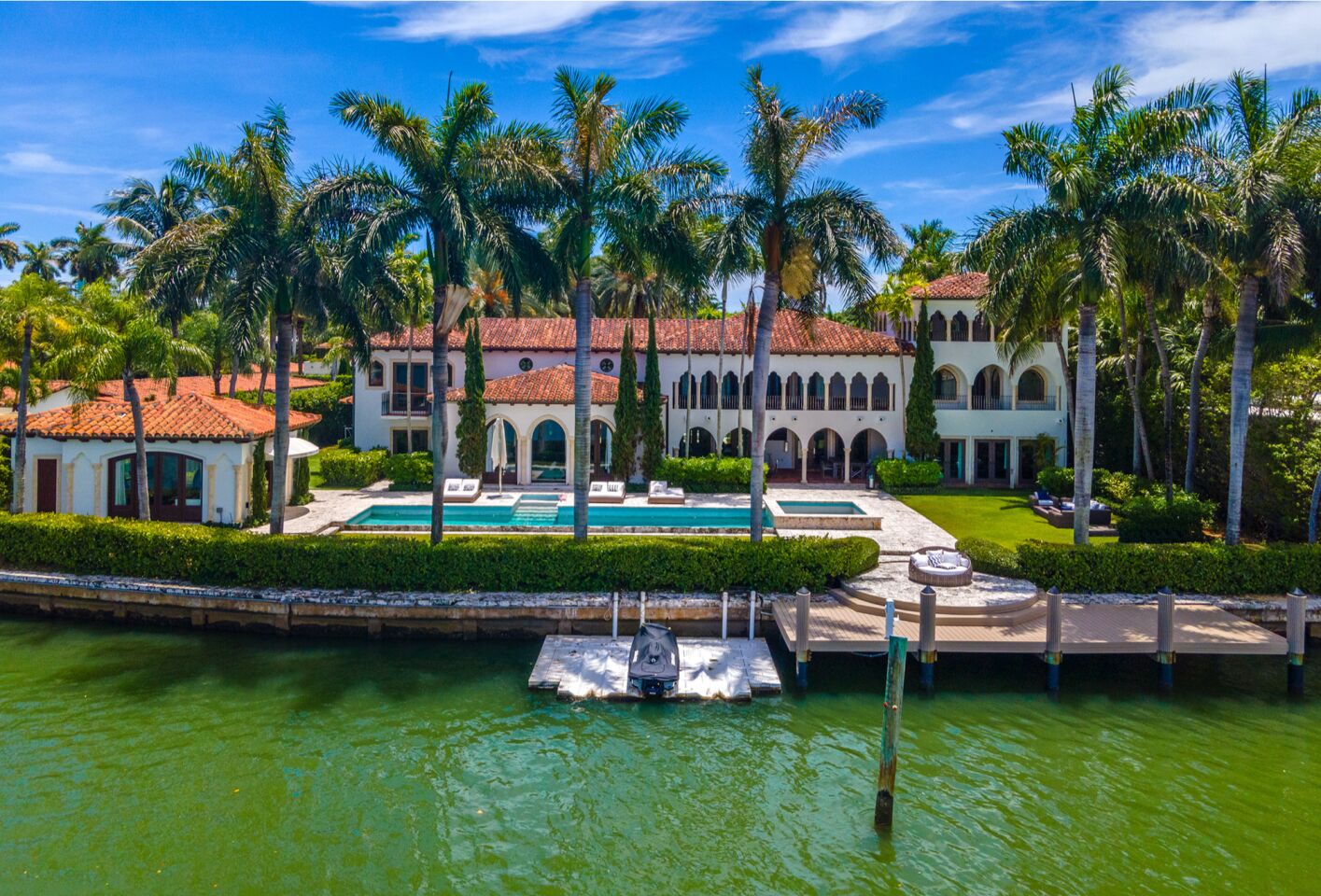 Cher's former Miami Beach mansion: the three-story mansion