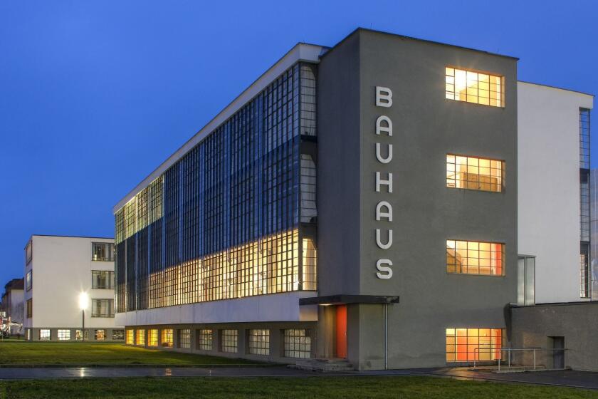***PHOTO SLATED FOR TRAVEL - JUNE 16, 2019*** DESSAU, GERMANY - JANUARY 07: (EDITOR'S NOTE: Photo taken with a variable-plane lens.) The building that housed the Bauhaus art school from 1925 to 1932 and is today a museum stands at twilight on January 07, 2019 in Dessau, Germany. Germany is celebrating the 100th anniversary of the founding of the Bauhaus movement this year. Launched with an art school in Weimar in 1919 and initially led by Walter Gropius, the movement has had a profound impact on architecture and design all over the world. (Photo by Sean Gallup/Getty Images) ** OUTS - ELSENT, FPG, CM - OUTS * NM, PH, VA if sourced by CT, LA or MoD **
