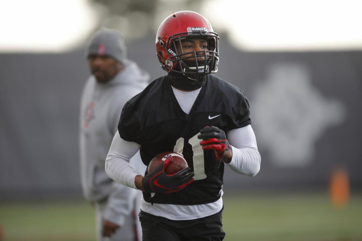 Junior wide receiver Brionne Penny is among the San Diego State players the Aztecs need to emerge this season.