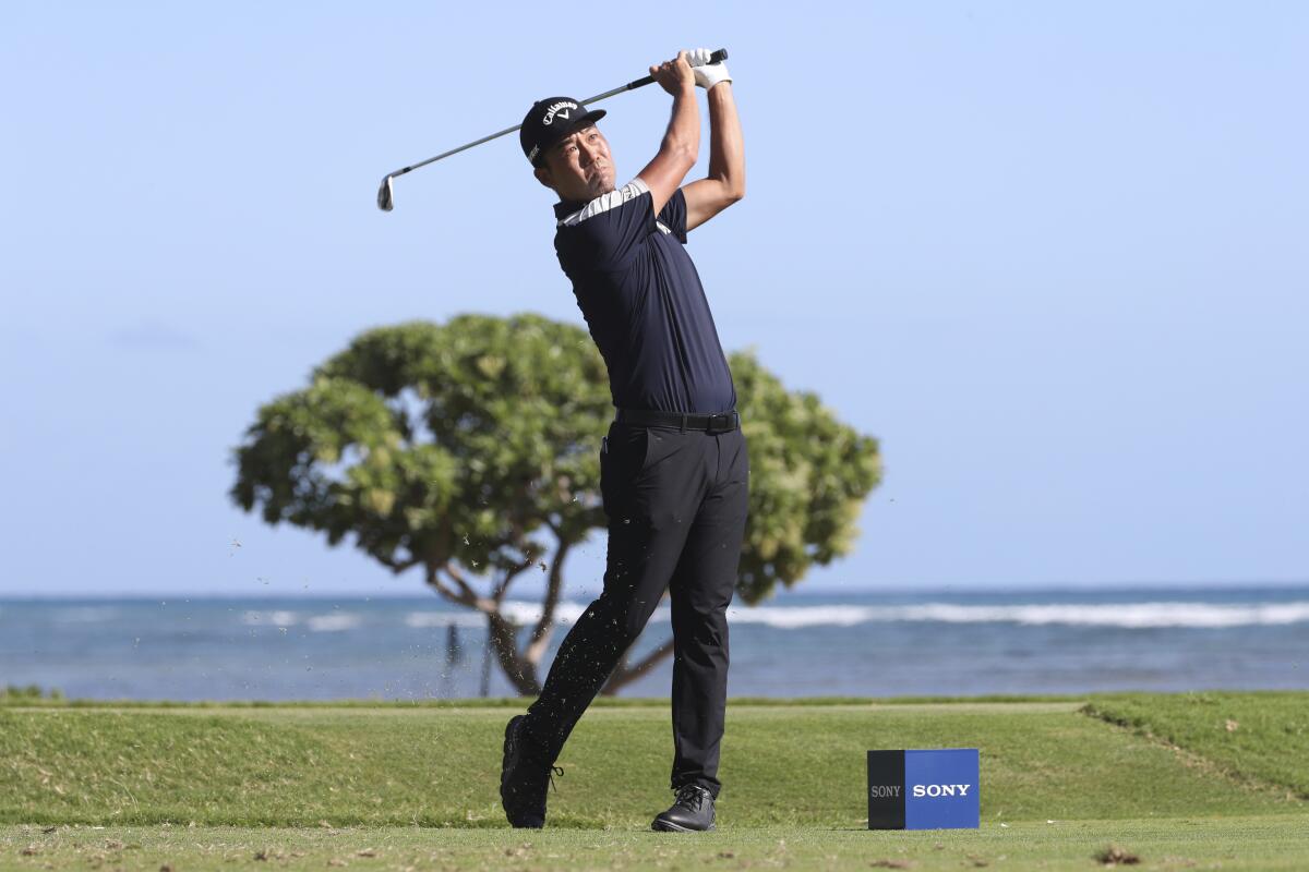 Kevin Na competes during the third round of the Sony Open on Saturday.