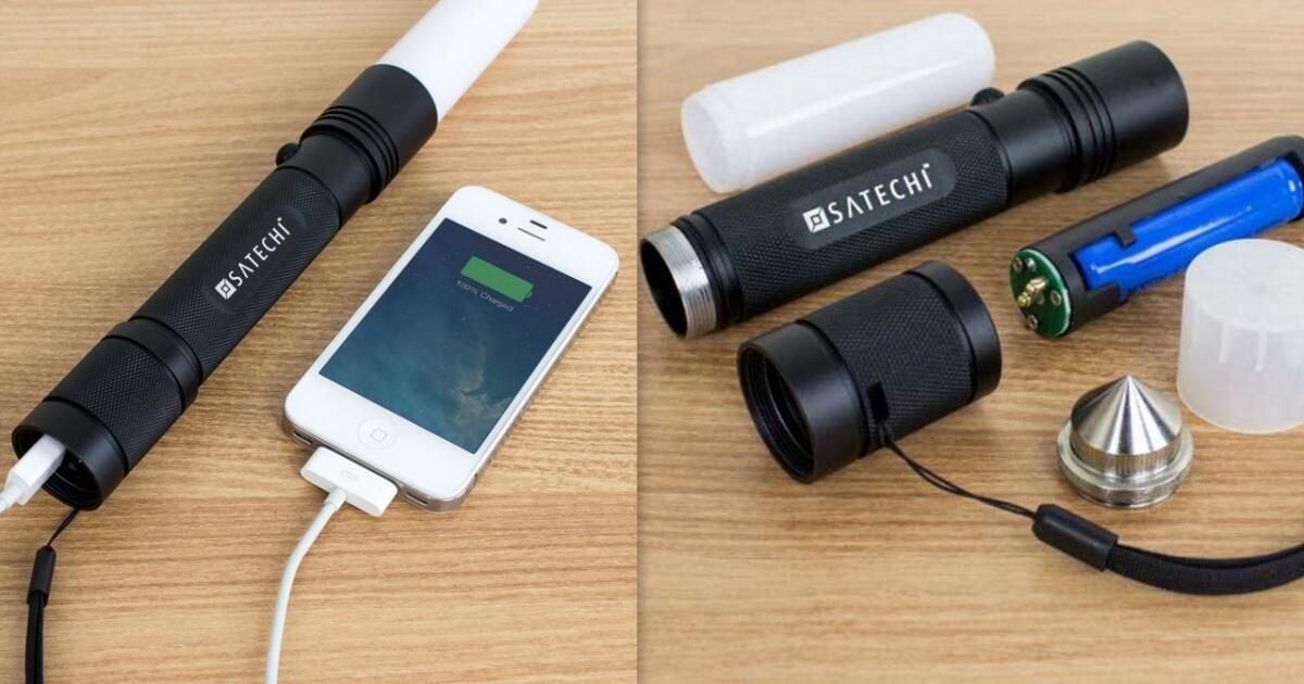 Gear: Flashlight can charge other devices, break glass, send an SOS