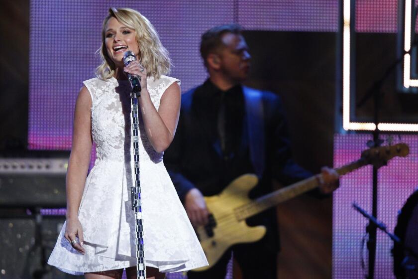 Miranda Lambert performs during the CMT Artist of the Year Awards in Nashville on Dec. 2, 2014.
