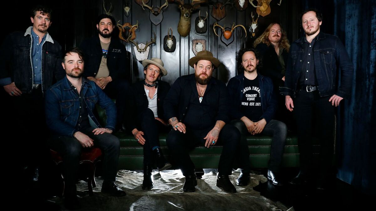 HOLLYWOOD-CA-FEBRUARY 7, 2018: Nathaniel Rateliff & The Night Sweats are photographed at The Hollywood Roosevelt on Thursday, February 7, 2018. (Christina House / Los Angeles Times)