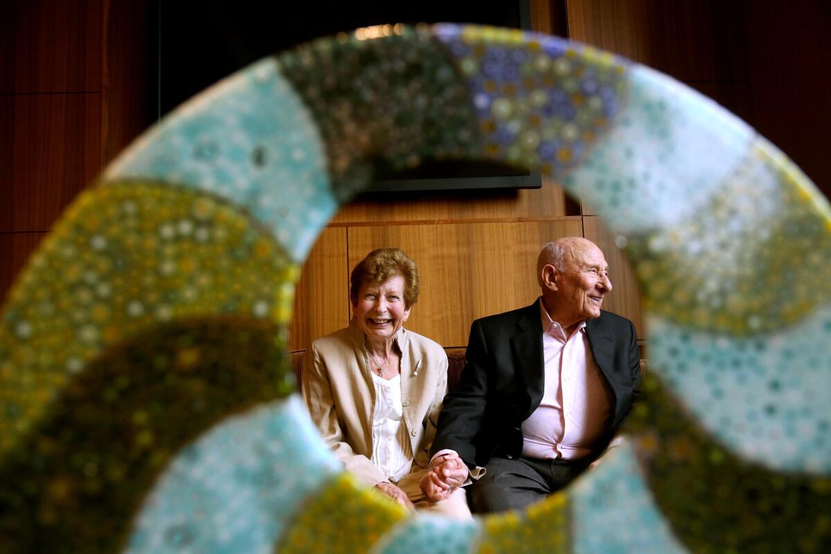 Southern California business leader Meyer Luskin and his wife, Renee, alumni and longtime donors to the UCLA.