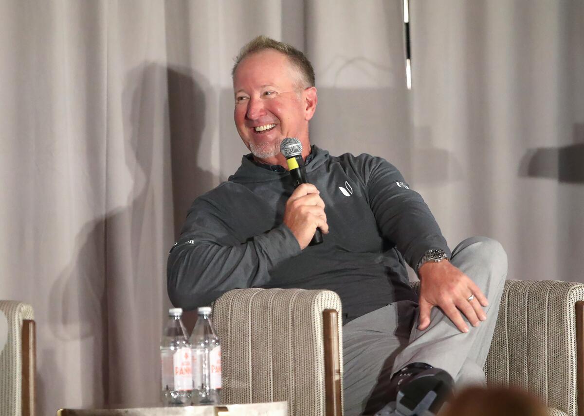 David Duval was the featured guest at the Hoag Classic Hall of Fame Community Breakfast at the VEA Newport Beach on Tuesday.