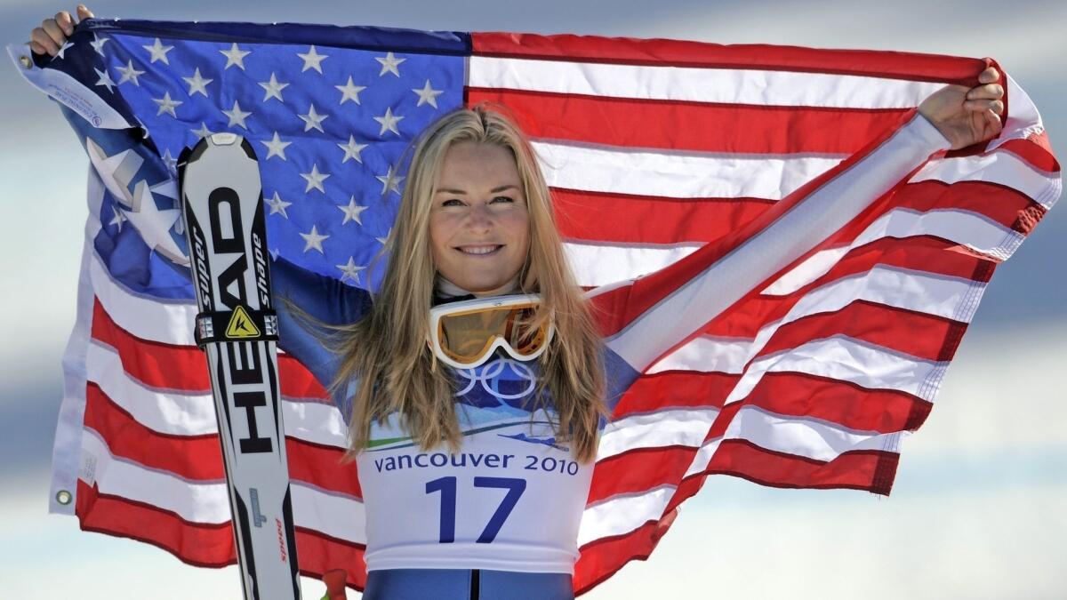 U.S. downhill skier Lindsey Vonn in 2010