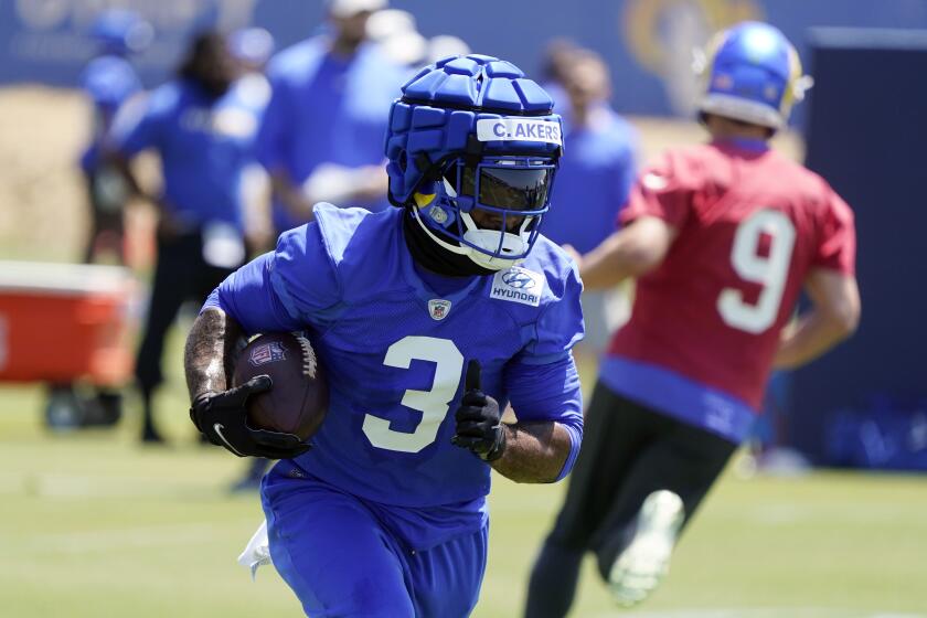 Can't-Miss Play: Los Angeles Rams wide receiver Lance McCutcheon hauls Josh  Perkins' third-down heave for 60-yard TD