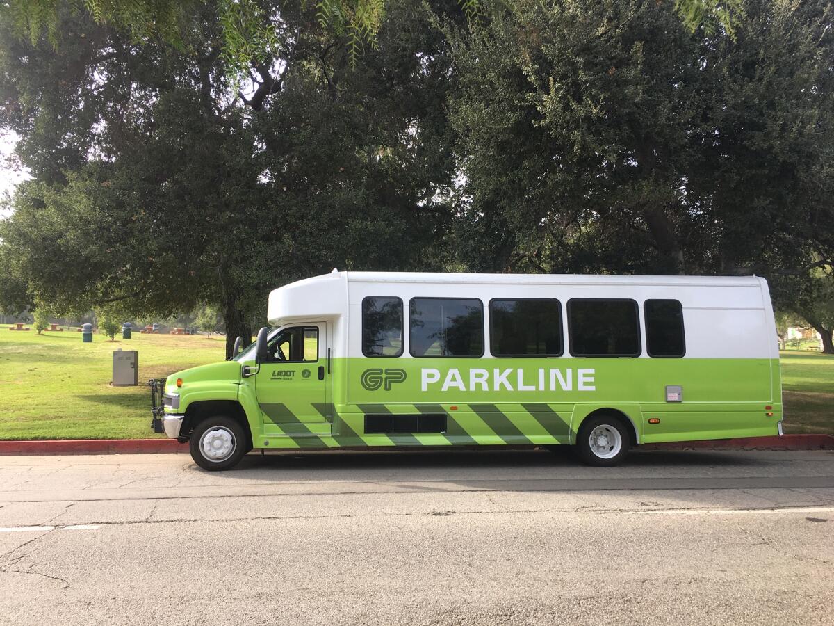 The GP Parkline will provide free weekend shuttle service throughout Griffith Park starting Saturday.