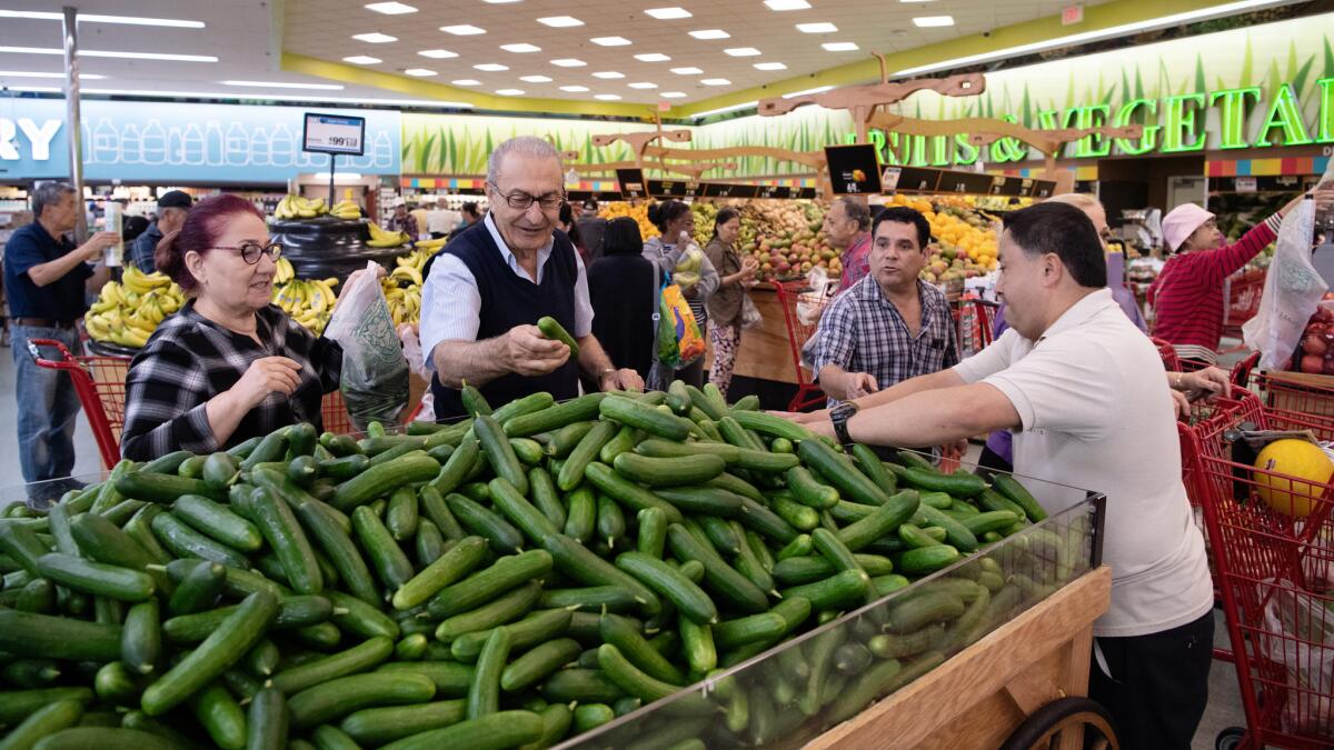 Scenes from inside Super King market in Glendale.