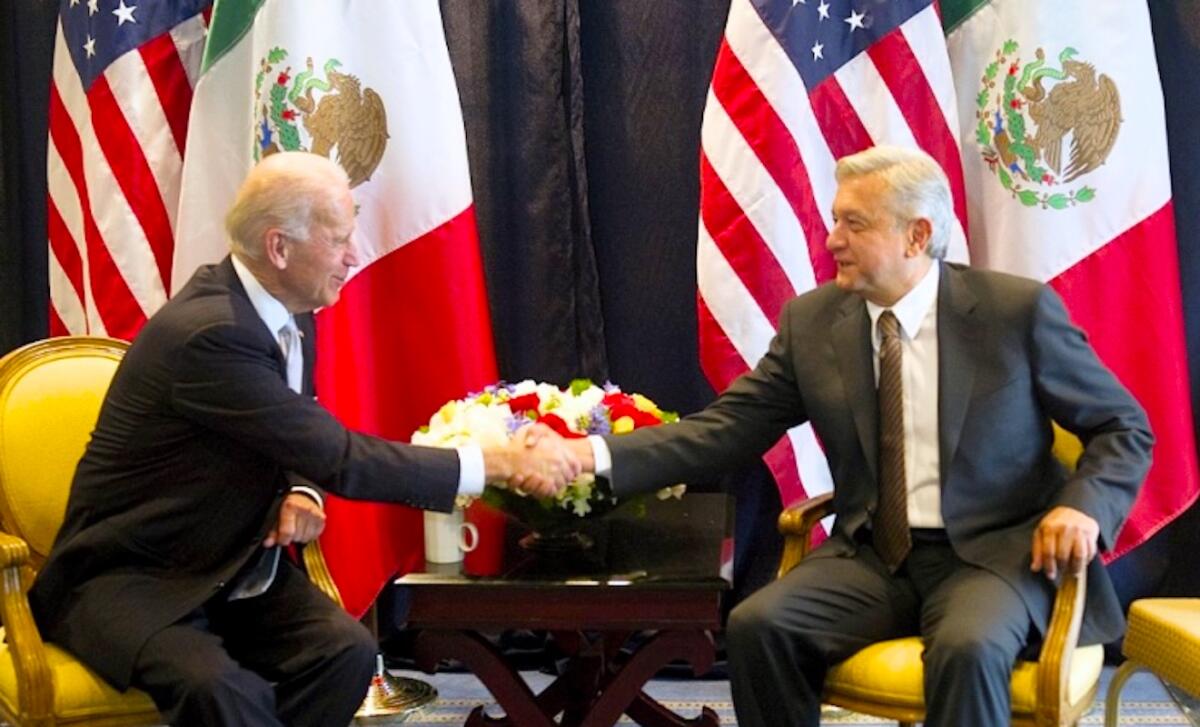 Joe Biden Andrés Manuel López Obrador.
