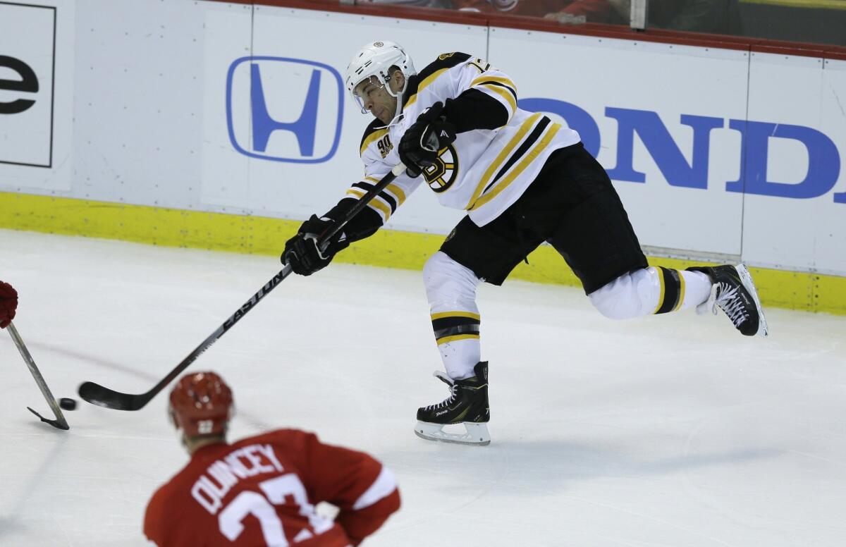 Jarome Iginla's overtime goal in Game 4 gave the Boston Bruins a 3-1 series lead over the Detroit Red Wings.