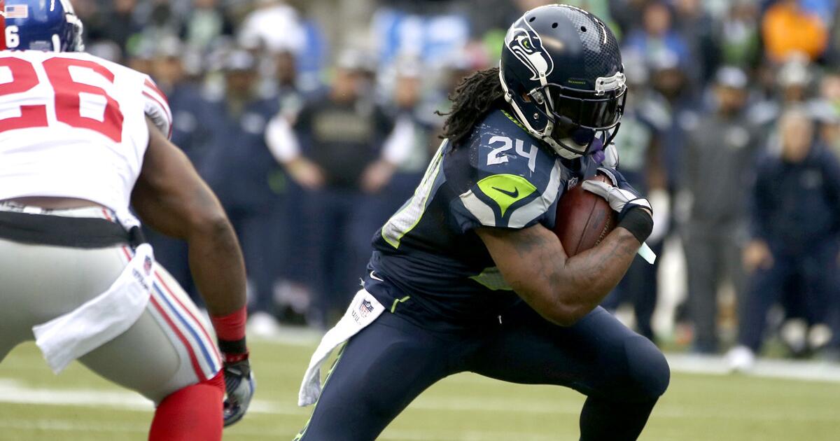 How will Eagles try to bring down Seattle Seahawks running back Marshawn  Lynch? 