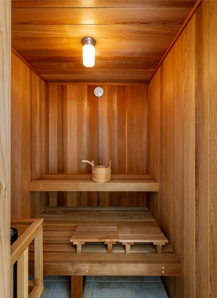The sauna.