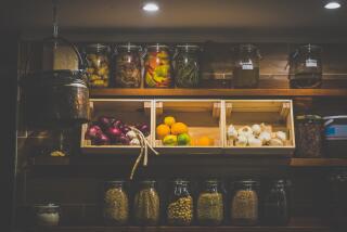 Food pantry, storage, glass jars.