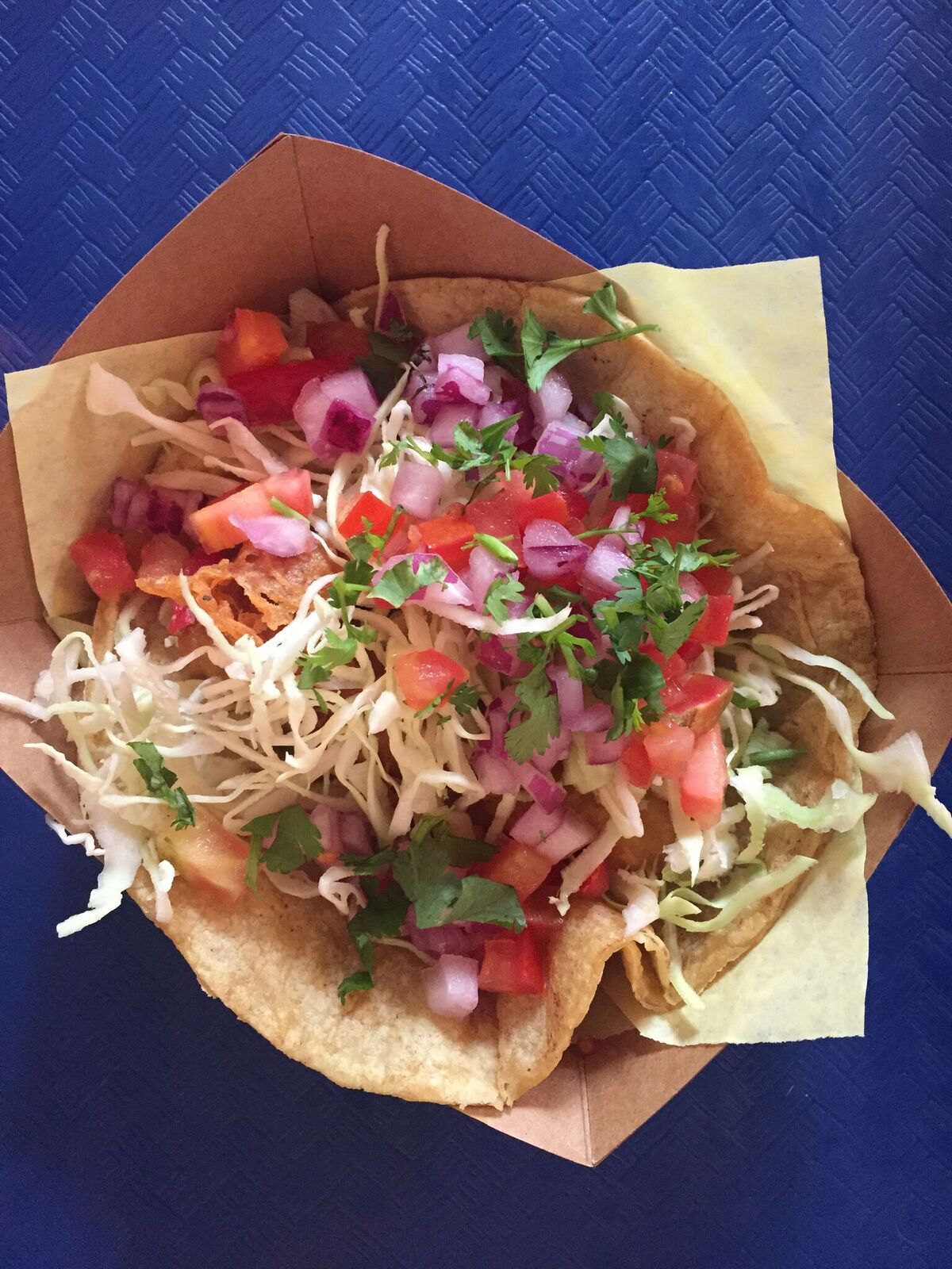 A 99-cent fish taco at Oscar's Mexican Seafood in San Diego's East Village.