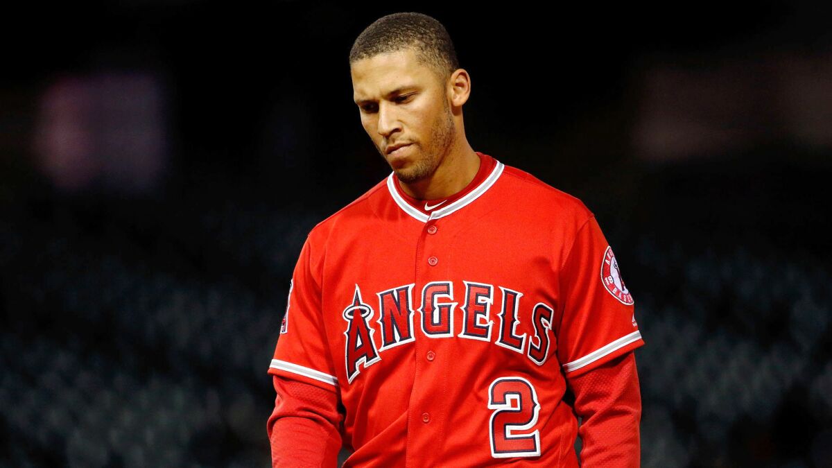 Angels shortstop Andrelton Simmons has been out since the first week of the season with an injured ankle.