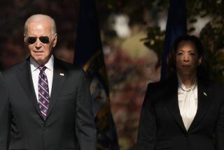 President Joe Biden, left, and Vice President Kamala Harris, right, arrive for a wreath-laying ceremony at the Tomb of the Unknown Soldier at Arlington National Cemetery in Arlington, Va., Saturday, Nov. 11, 2023. (AP Photo/Andrew Harnik)