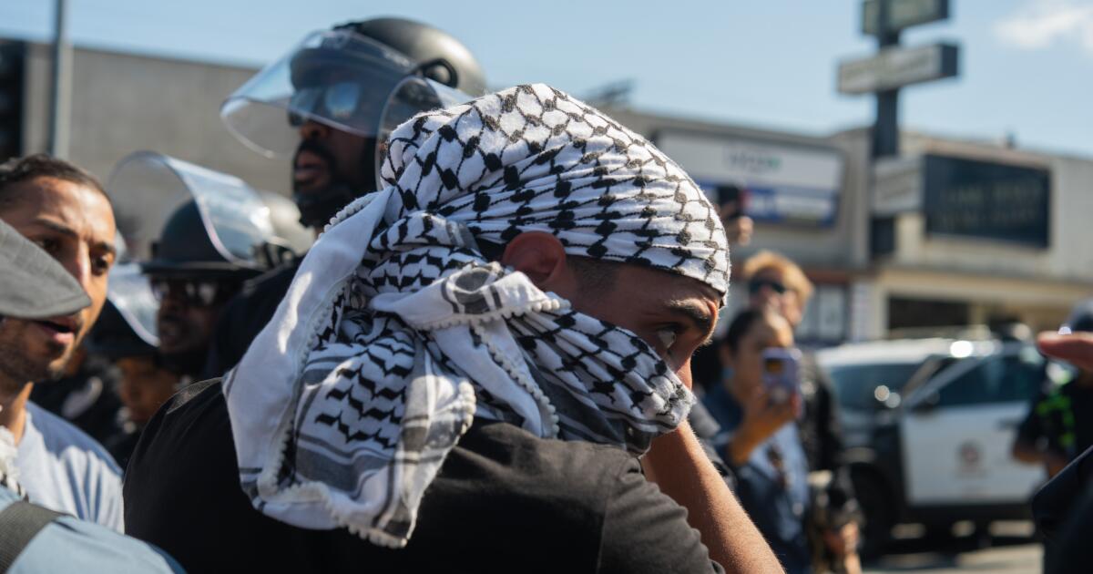 L.A. officials talk of restricting masks at protests after violent protest