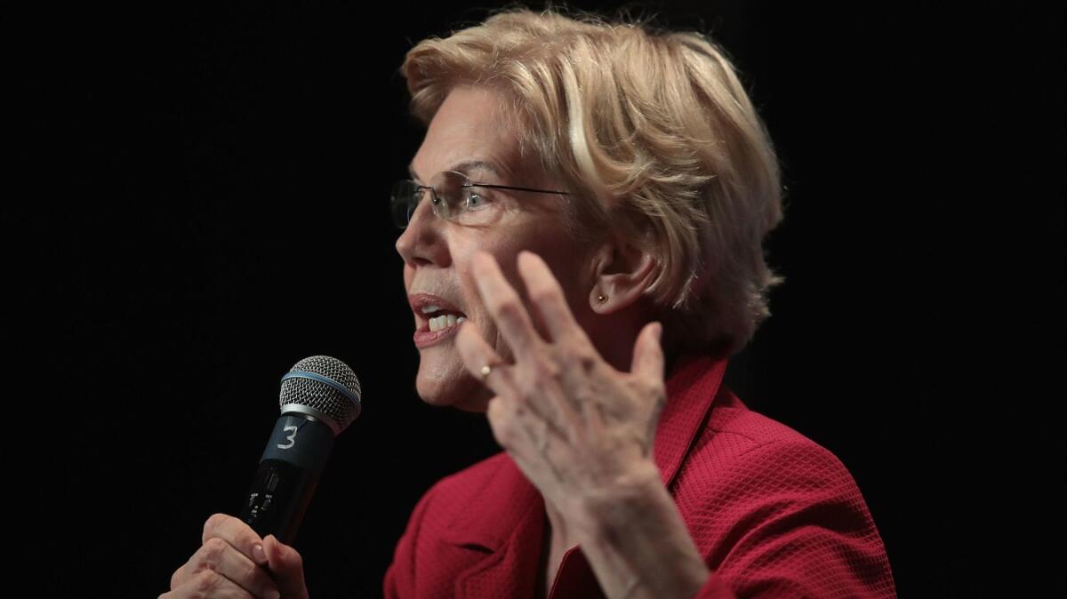 Sen. Elizabeth Warren told Iowans that she's answered thousands of questions from voters during her campaign.
