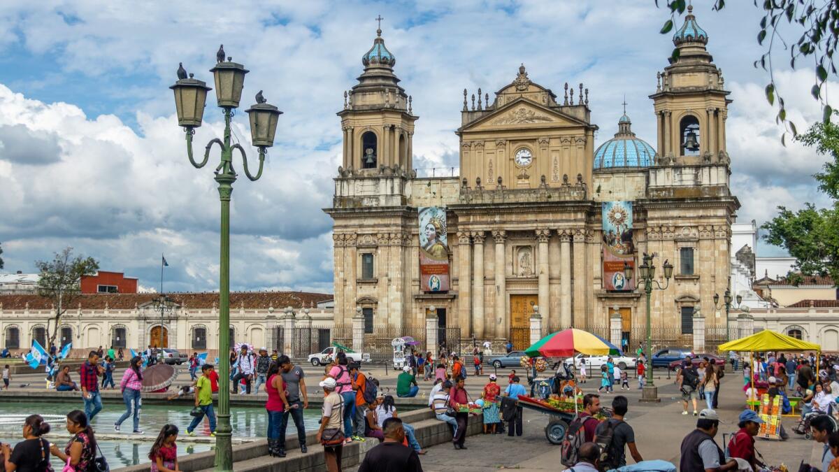 You can fly from LAX to Guatemala City for $369 on AeroMéxico and see the Metropolitan Cathedral at Constitution Plaza in person.