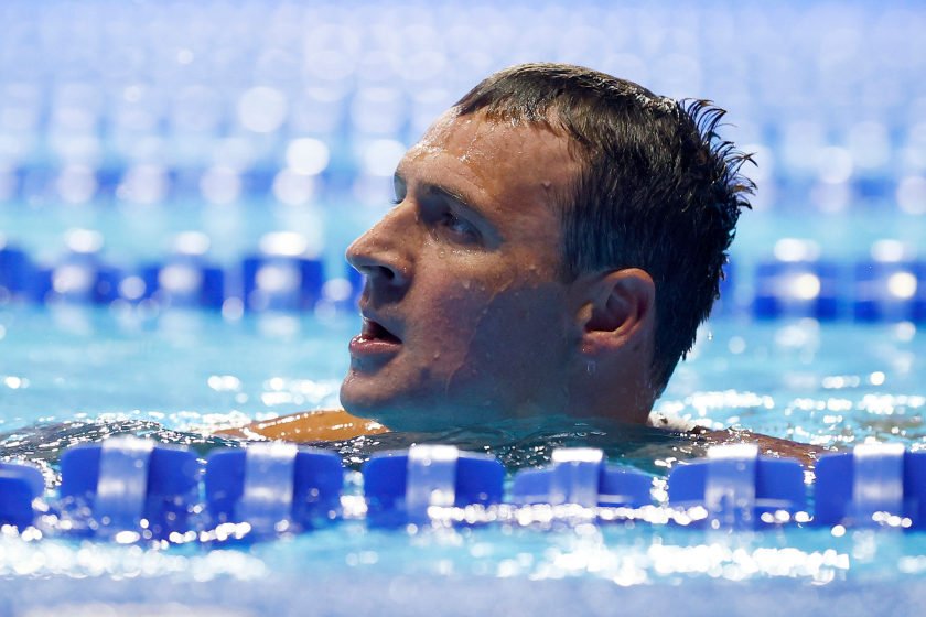 Ryan Lochte reacts after competing in the 200-meter individual medley final at the Olympic swim trials June 18 in Omaha.