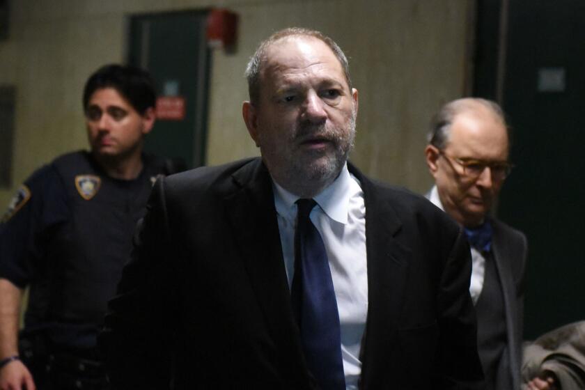 NEW YORK, NY - APRIL 26: Harvey Weinstein exits the courtroom after a hearing in State Supreme Court on April 26, 2019 in New York City. Weinstein is facing rape and sexual assault charges from two separate incidents. (Photo by Stephanie Keith/Getty Images) ** OUTS - ELSENT, FPG, CM - OUTS * NM, PH, VA if sourced by CT, LA or MoD **