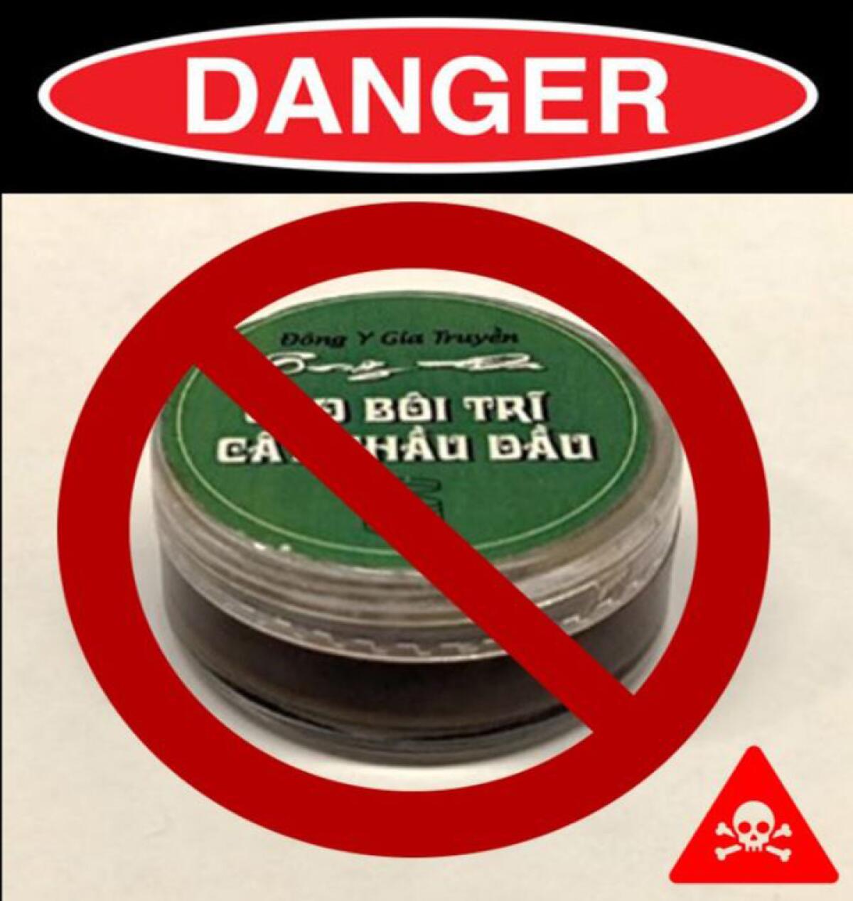 OC Health Care Agency urges users of the Vietnamese hemorrhoid ointment to immediately stop using the ointment.