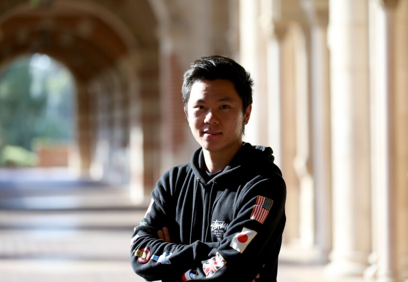 Lantian Xiang, 22, came to the U.S. from China’s Hunan province five years ago and enrolled at Pasadena City College before transferring to UCLA.