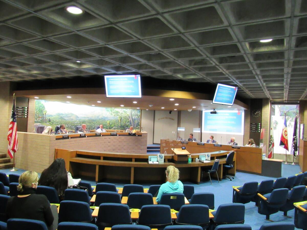 El Cajon City Council discusses its $34 million in federal relief funds during the first in-person meeting in over a year.