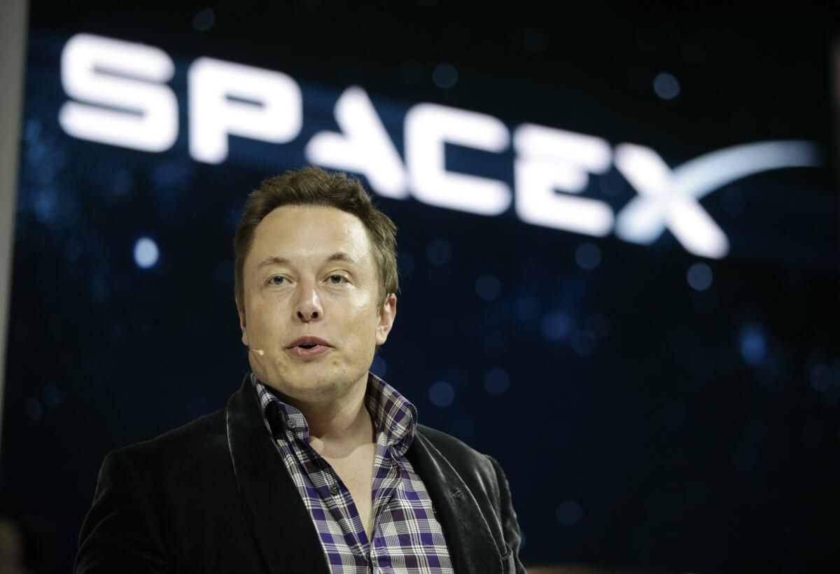 Elon Musk, shown in 2014, is to speak Tuesday at a conference in Mexico about SpaceX’s effort to one day colonize Mars.