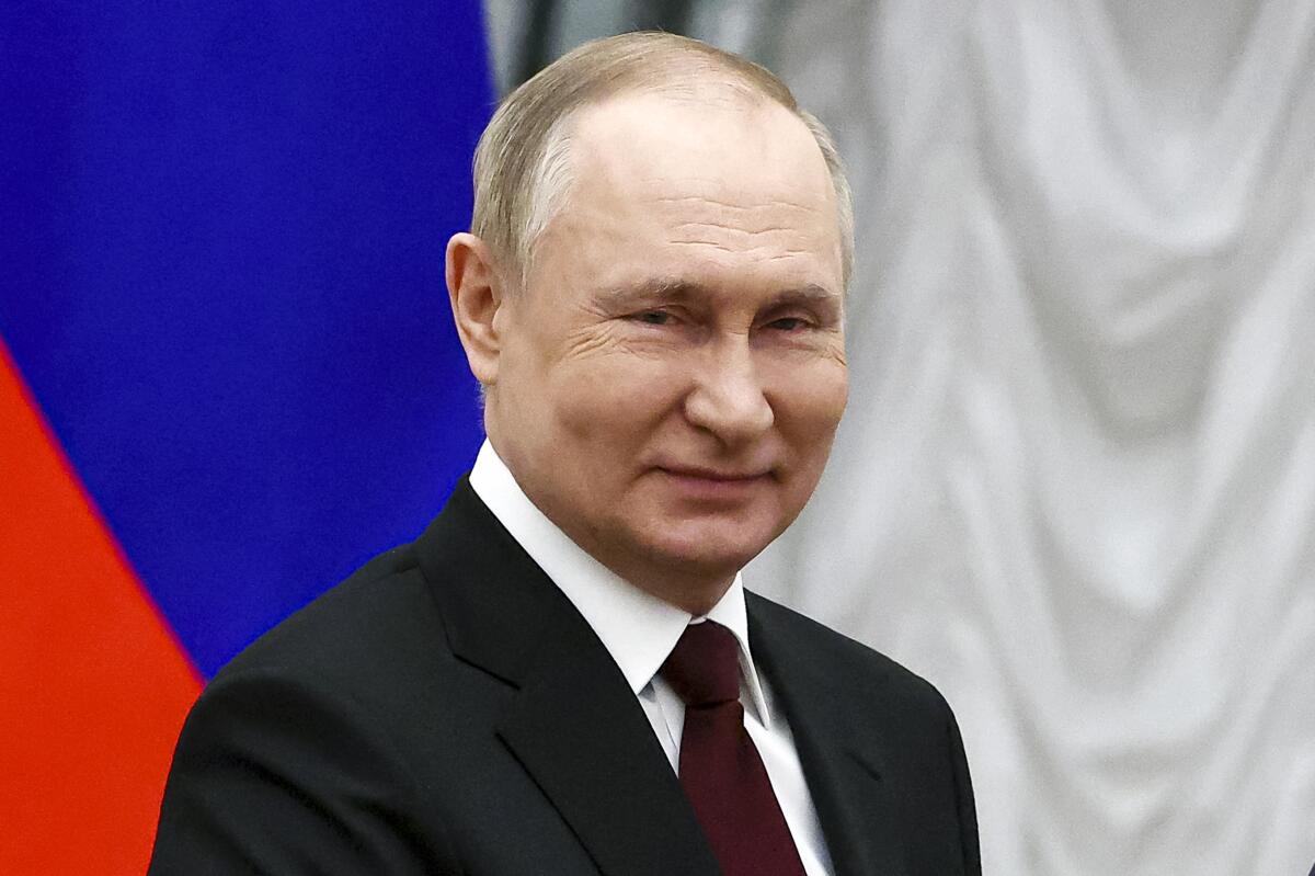 El presidente ruso Vladimir Putin en el Kremlin, en Moscú.