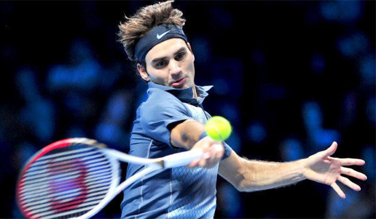 Roger Federer defeated Juan Martin Del Potro, 4-6, 7-6, 7-5, at the ATP World Tour Finals in London to advance to the semifinal round where he'll face Rafael Nadal.