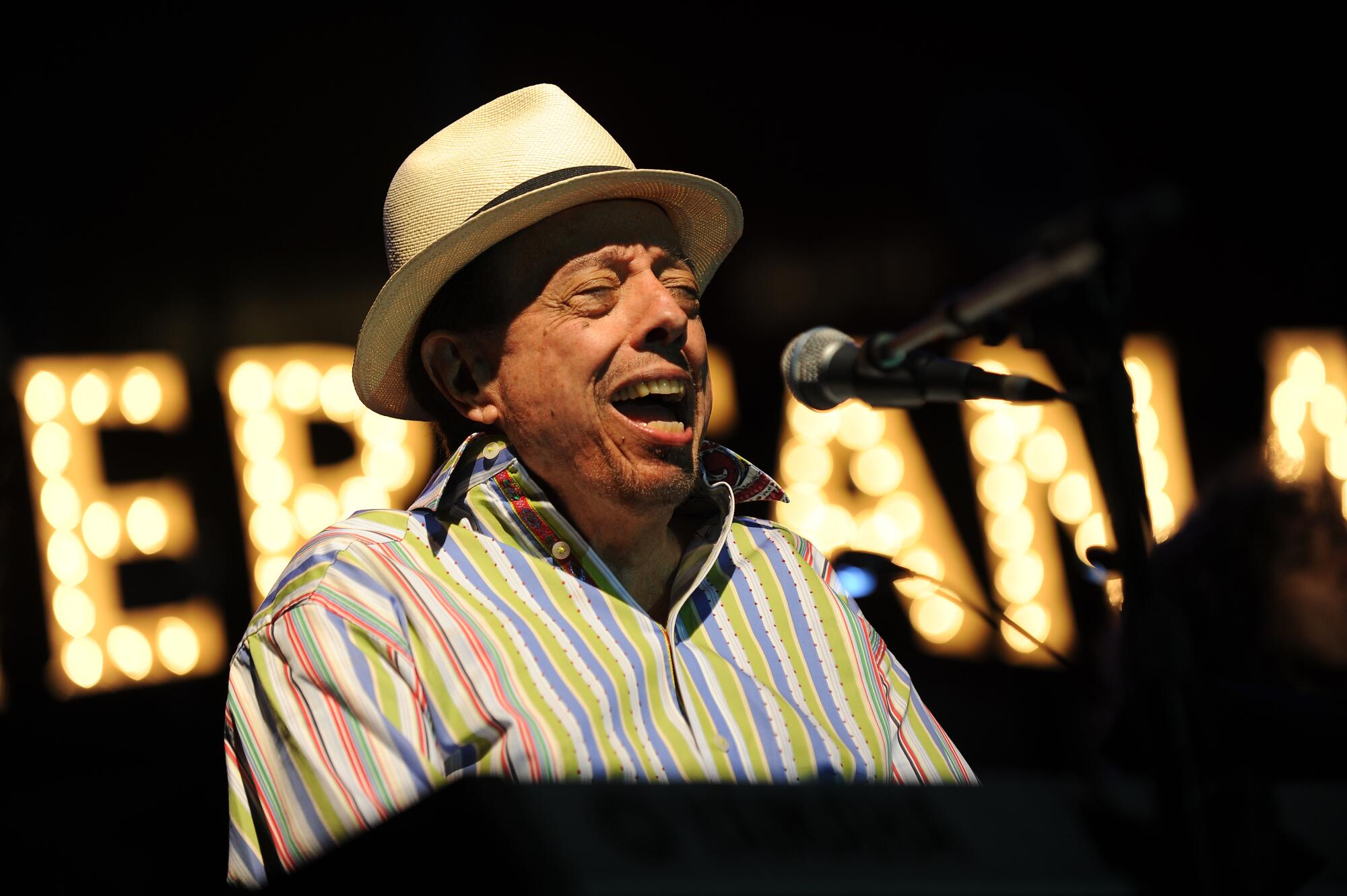 Grammy Award-winning Brazilian musician Sergio Mendes gives a free concert.