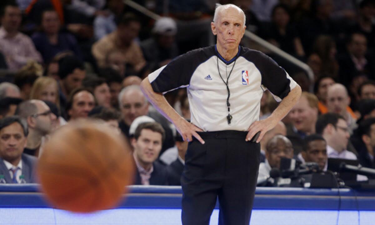 NBA referee Dick Bavetta worked his 2,633rd consecutive game assignment Wednesday.