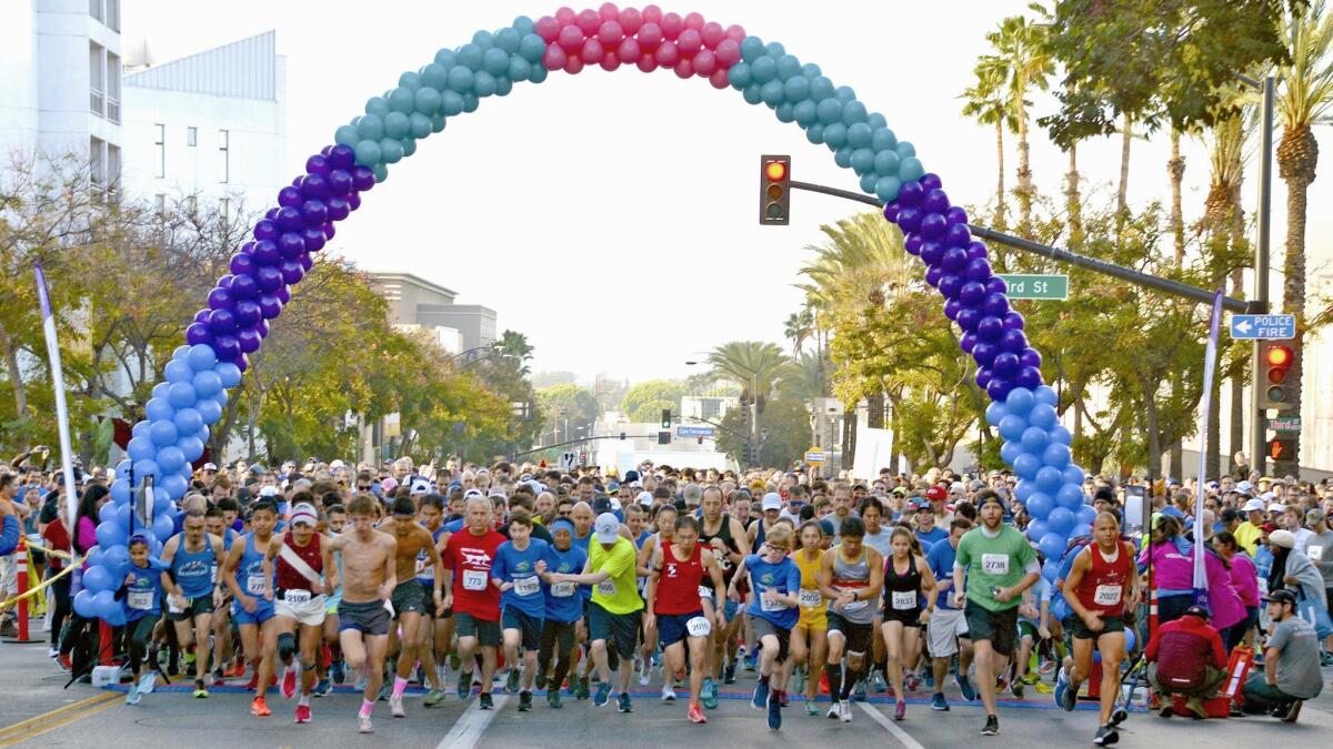 The Burbank Community YMCA's ninth annual Turkey Trot hit a new record with more than 3,000 runners participating.