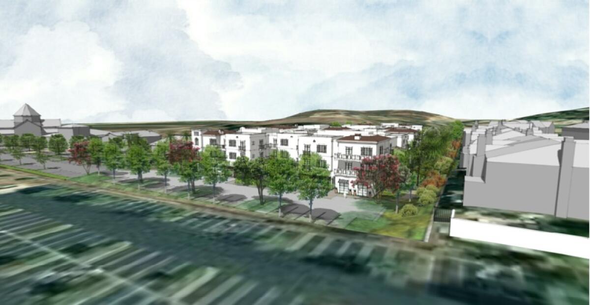 A rendering of the new El Camino Real Assisted Living facility adjacent to Stallions Crossing.