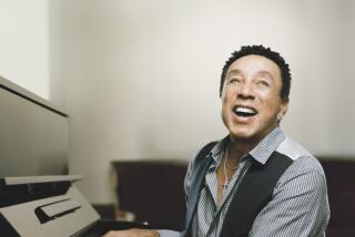 Motown music legend Smokey Robinson performs at the San Diego County Fair's Grandstand Stage on June 15.