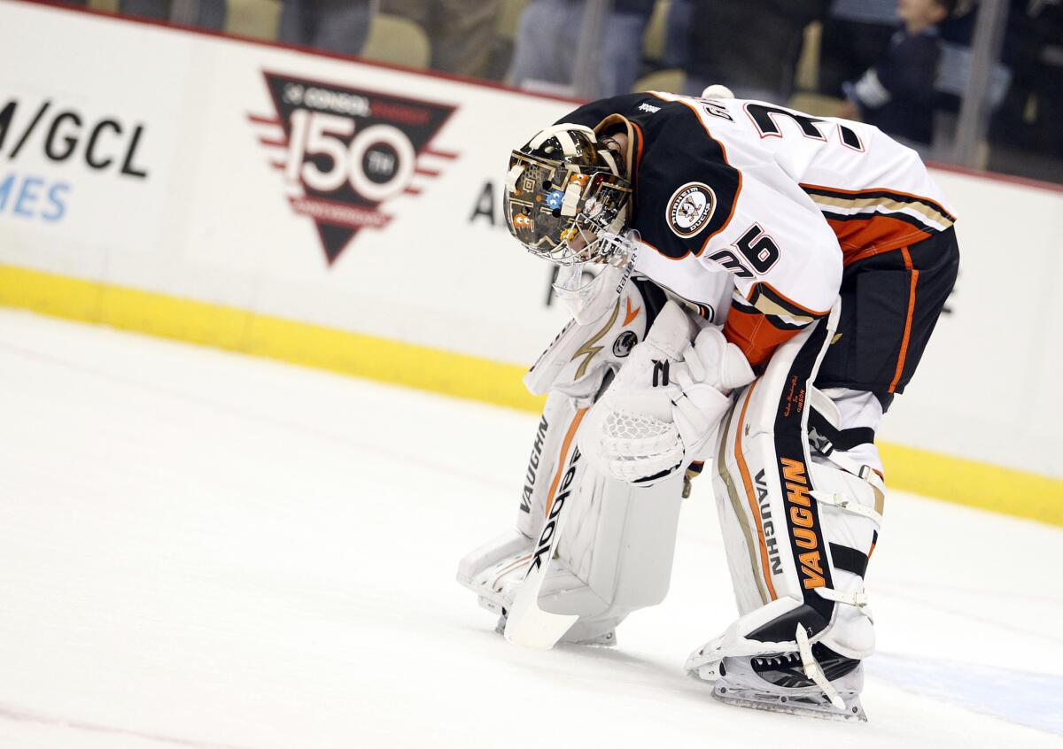 John Gibson will play one game in the minors, then rejoin the Ducks.