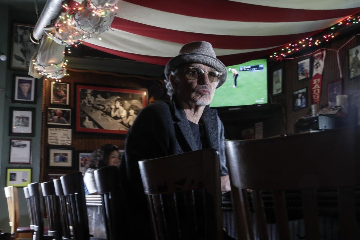Billy Bob Thornton at Chez Jay in Santa Monica.
