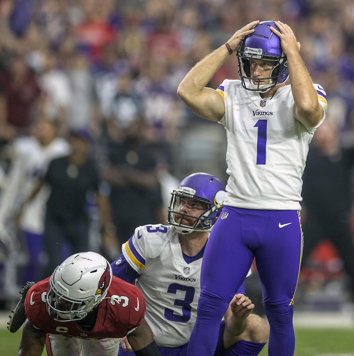 Joseph's missed FG dooms Vikings in 34-33 loss to Cardinals - The San Diego  Union-Tribune