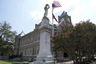 A Confederate soldier monument stands outside the Tallahatchie County Courthouse Monday, July 24, 2023, in Sumner, Miss. President Joe Biden is expected to create a national monument honoring Emmett Till, the Black teenager from Chicago who was abducted, tortured and killed in 1955 after he was accused of whistling at a white woman in Mississippi, and his mother Mamie Till-Mobley. The Mississippi locations are Graball Landing, the spot where Emmett’s body was pulled from the Tallahatchie River just outside of Glendora, Miss., and the Tallahatchie County Second District Courthouse, where Emmett’s killers were tried. (AP Photo/Rogelio V. Solis)