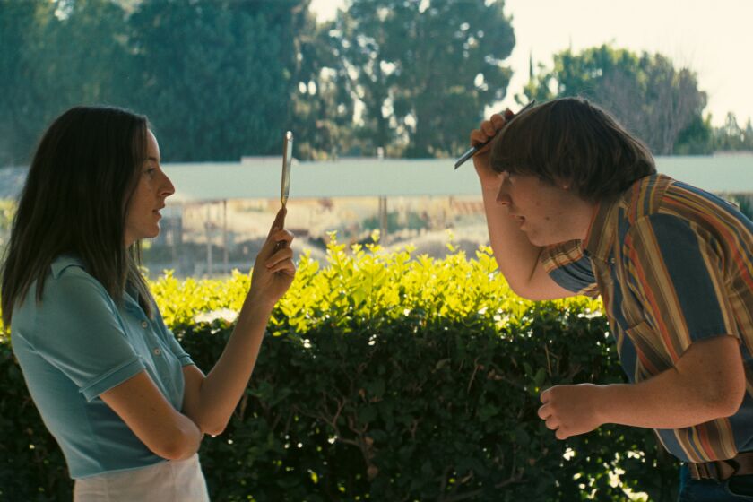 Location: Portola Middle School in Tarzana. Alana Haim and Cooper Hoffman star in Paul Thomas Anderson's "Licorice Pizza."