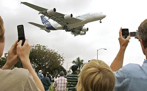 Airbus A380 at LAX