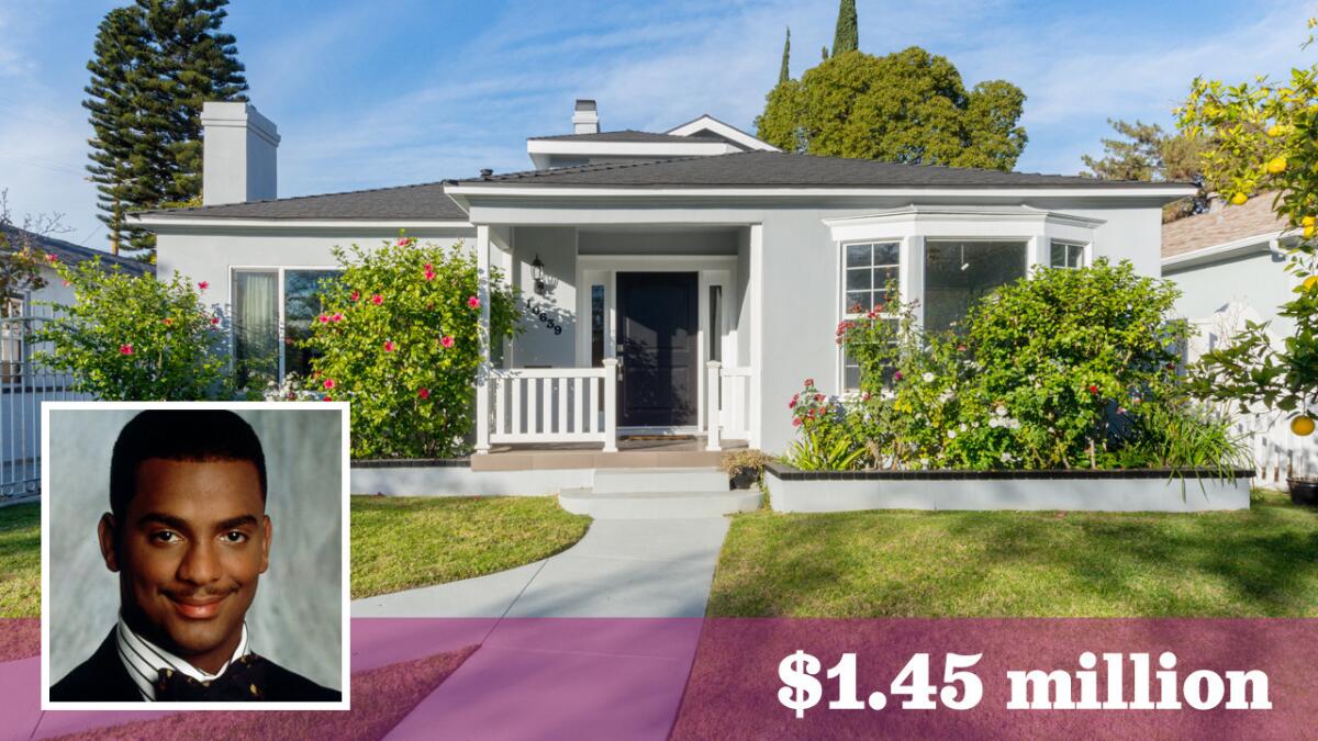 Actor and TV host Alfonso Ribeiro has sold his Toluca Lake home of more than a decade for $1.45 million.