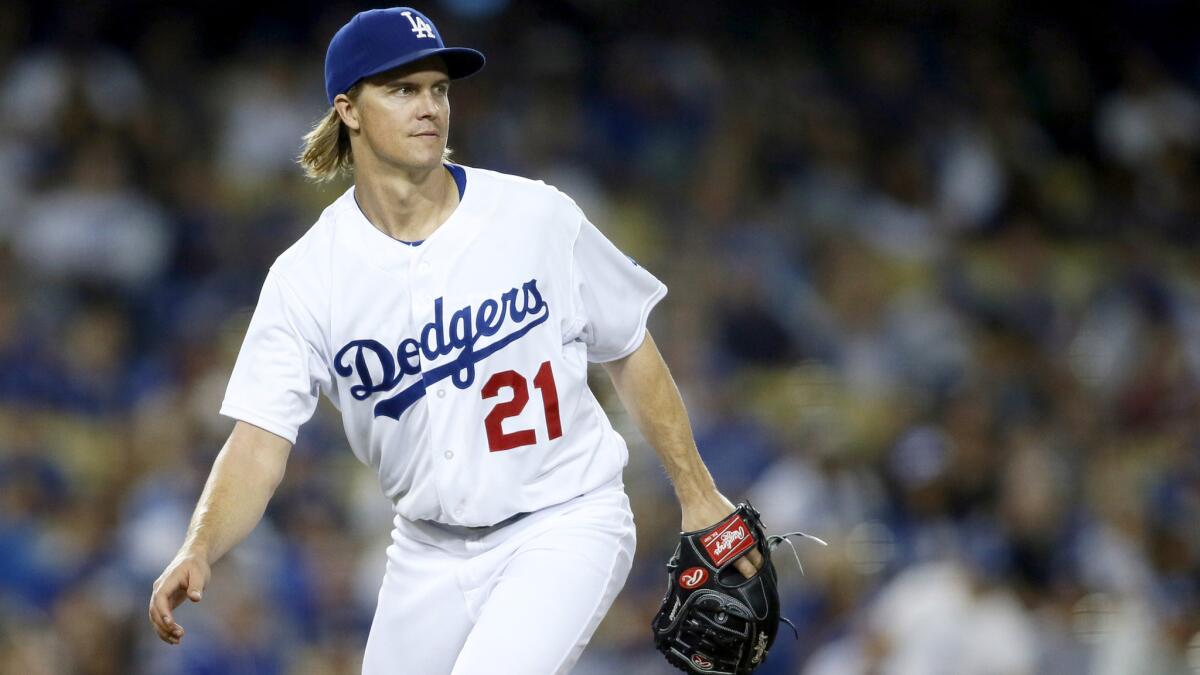 Dodgers starter Zack Greinke will finish the season with the lowest earned-run average in the majors at 1.66.