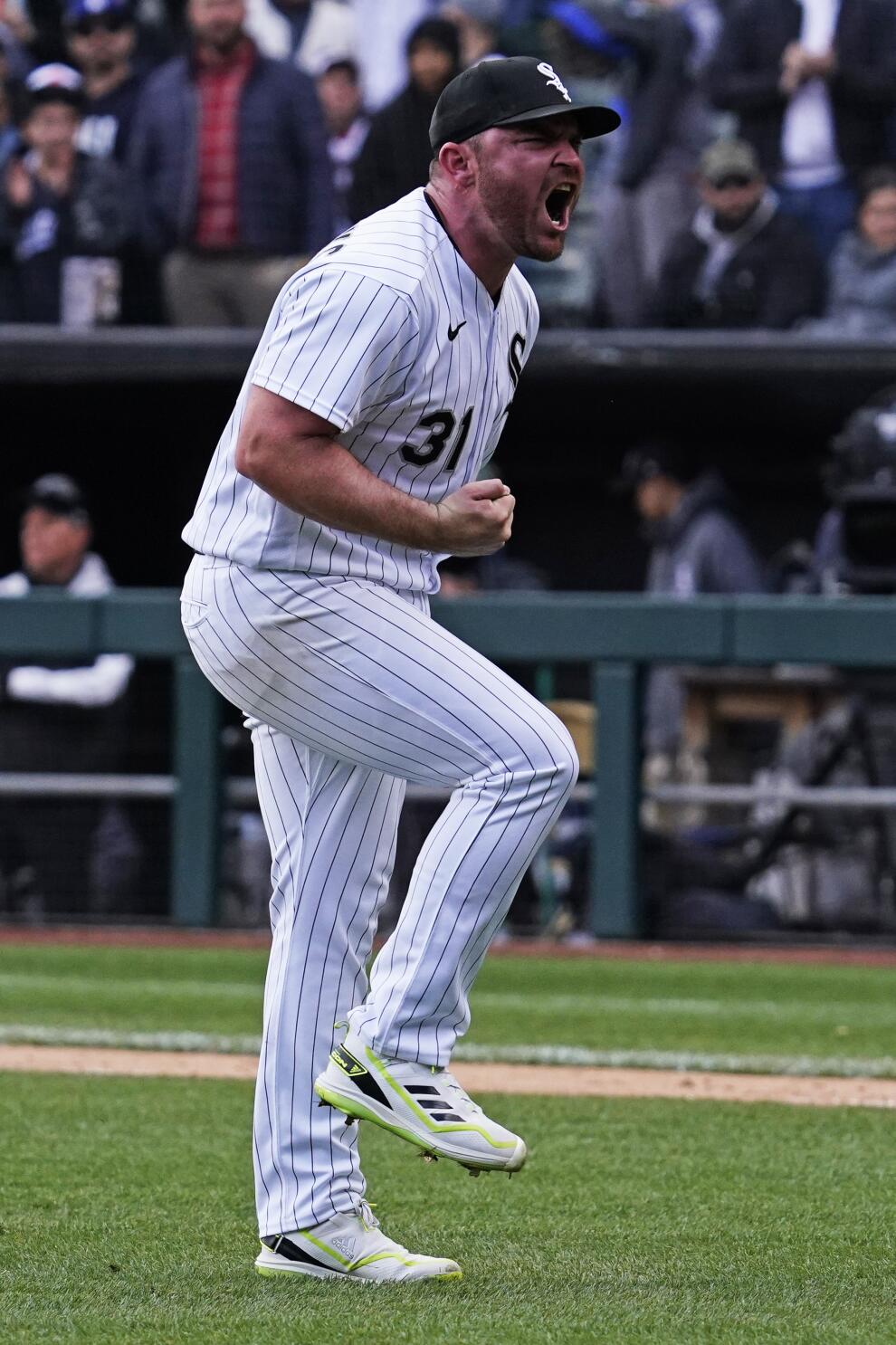 Chicago White Sox starting pitcher Reynaldo Lopez throws against the Texas  Rangers during the first inning of a baseball game in Chicago, Friday, June  10, 2022. (AP Photo/Nam Y. Huh Stock Photo 