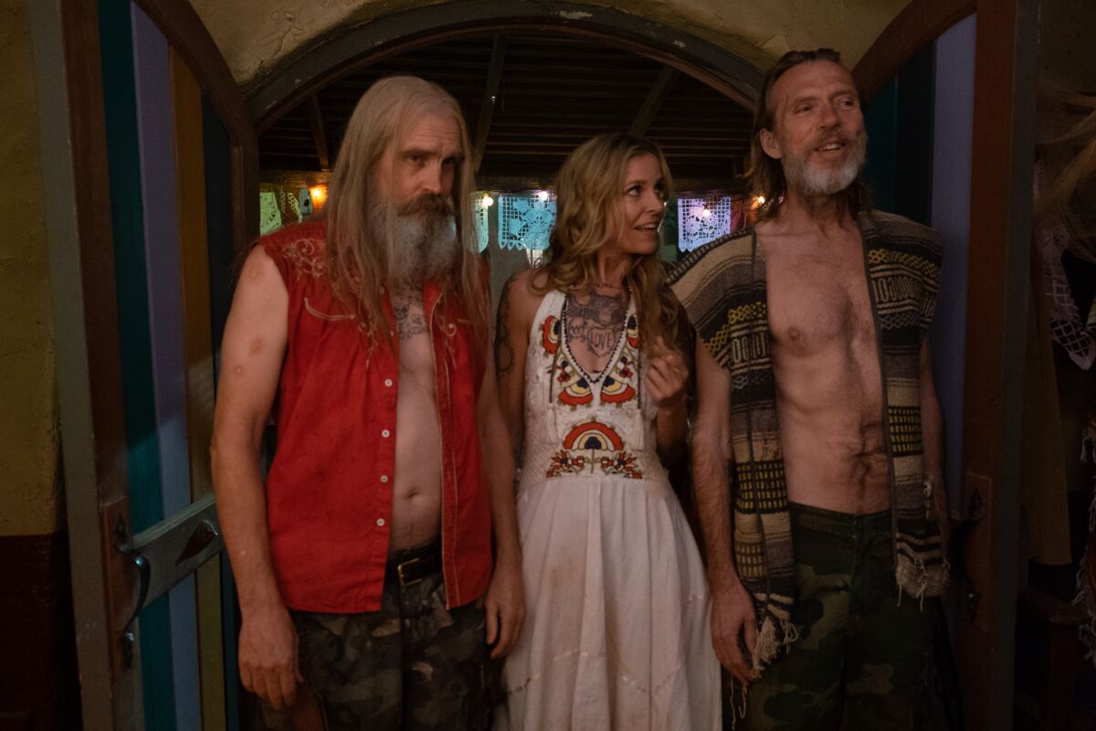 Bill Moseley, from left, Sheri Moon Zombie and Richard Brake in “3 From Hell.”